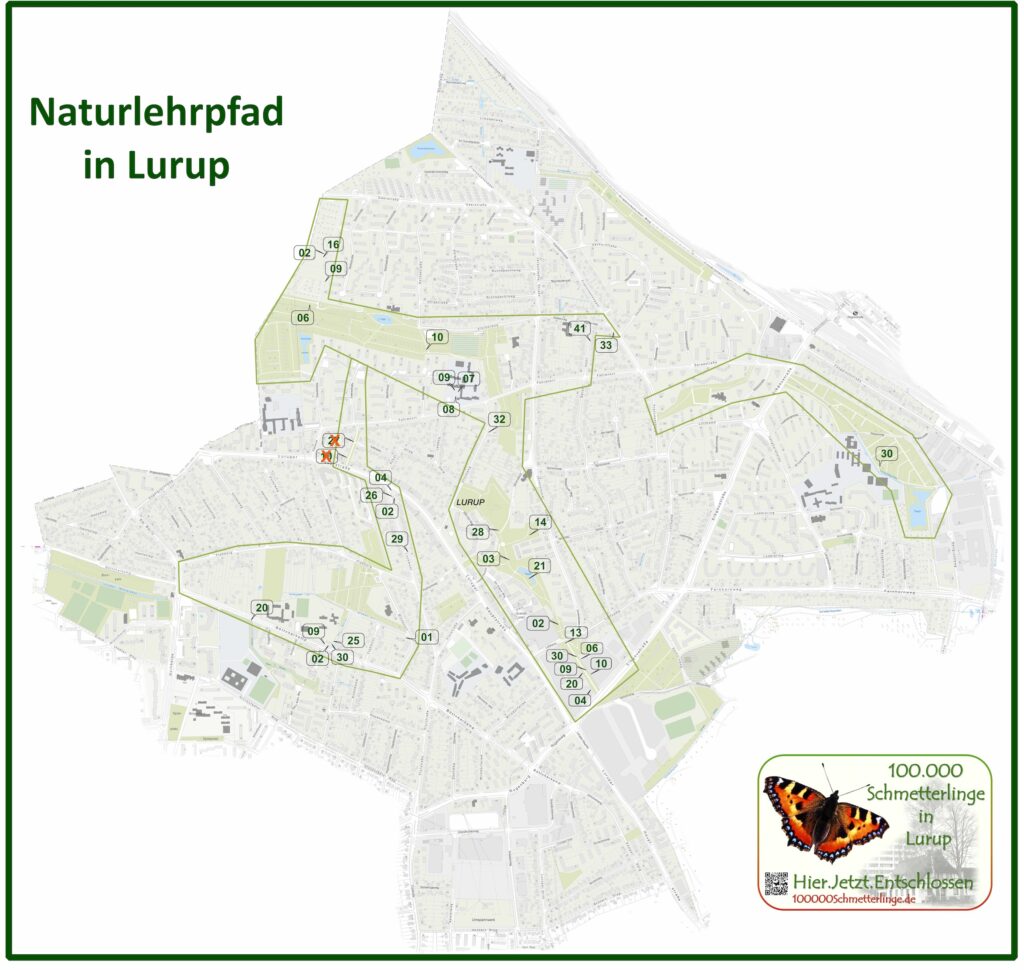 Naturlehrpfad: Wo steht welches Schild?